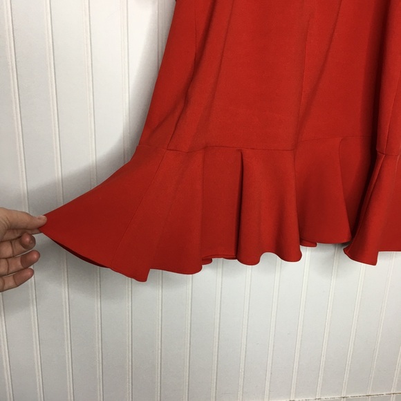 Likely Ruffled Red Mini Dress - Picture 8 of 9